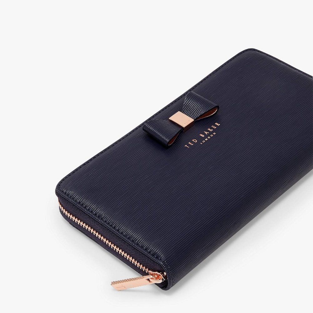 NWT! Ted Baker London Bow Zip Around Wallet